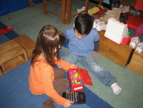 Children playing store